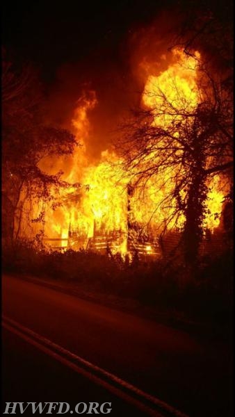 158 Dye Hill Rd Barn Fire 6/28/17
